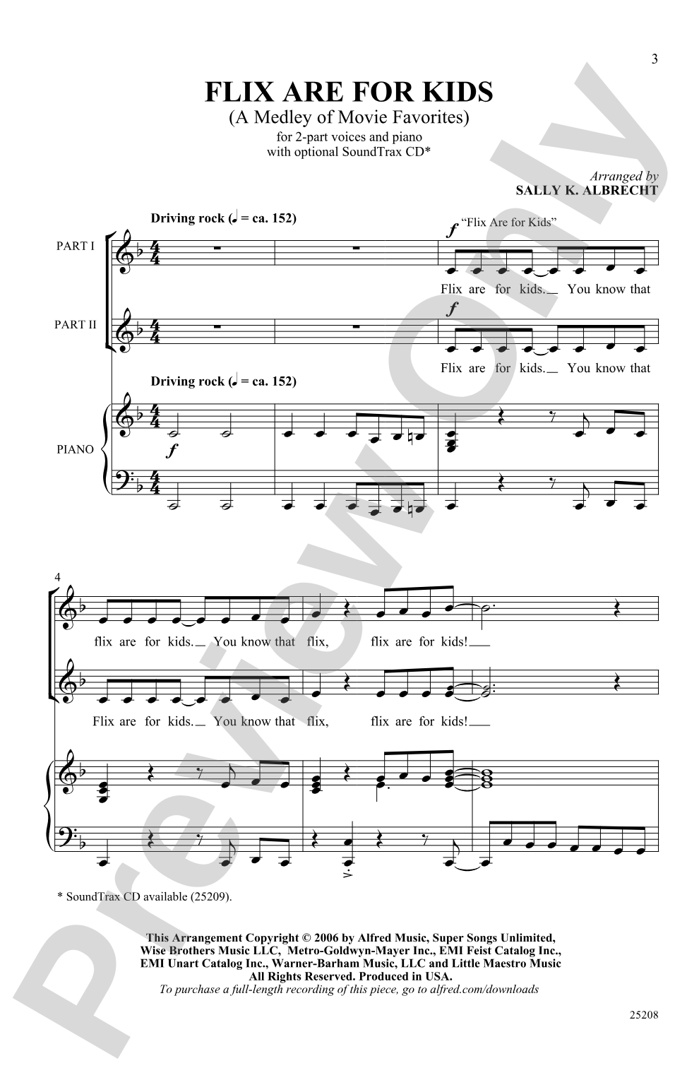 Flix Are for Kids: 2-Part Choral Octavo