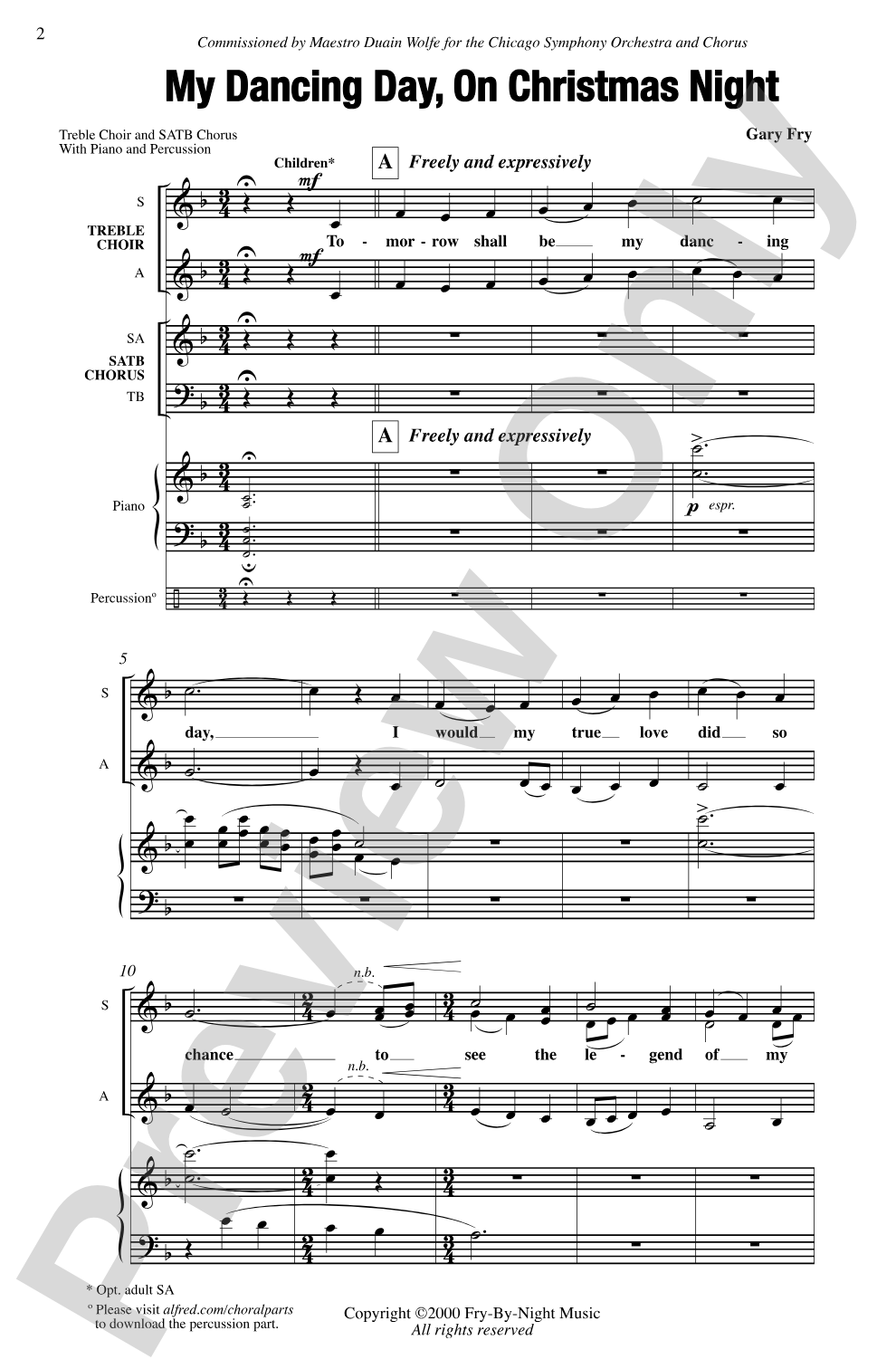 My Dancing Day, On Christmas Night: SATB Choral Octavo
