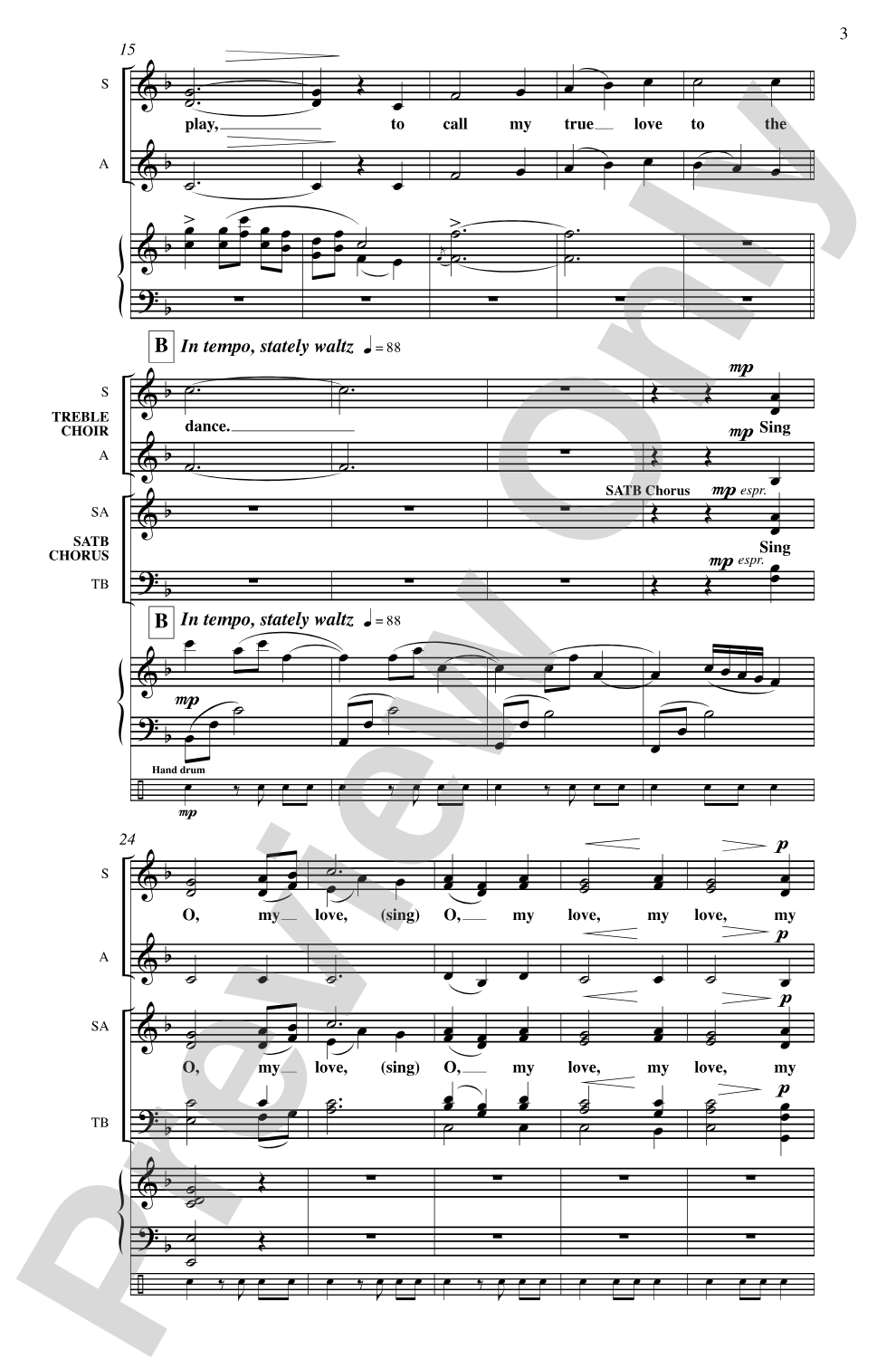 My Dancing Day, On Christmas Night: SATB Choral Octavo