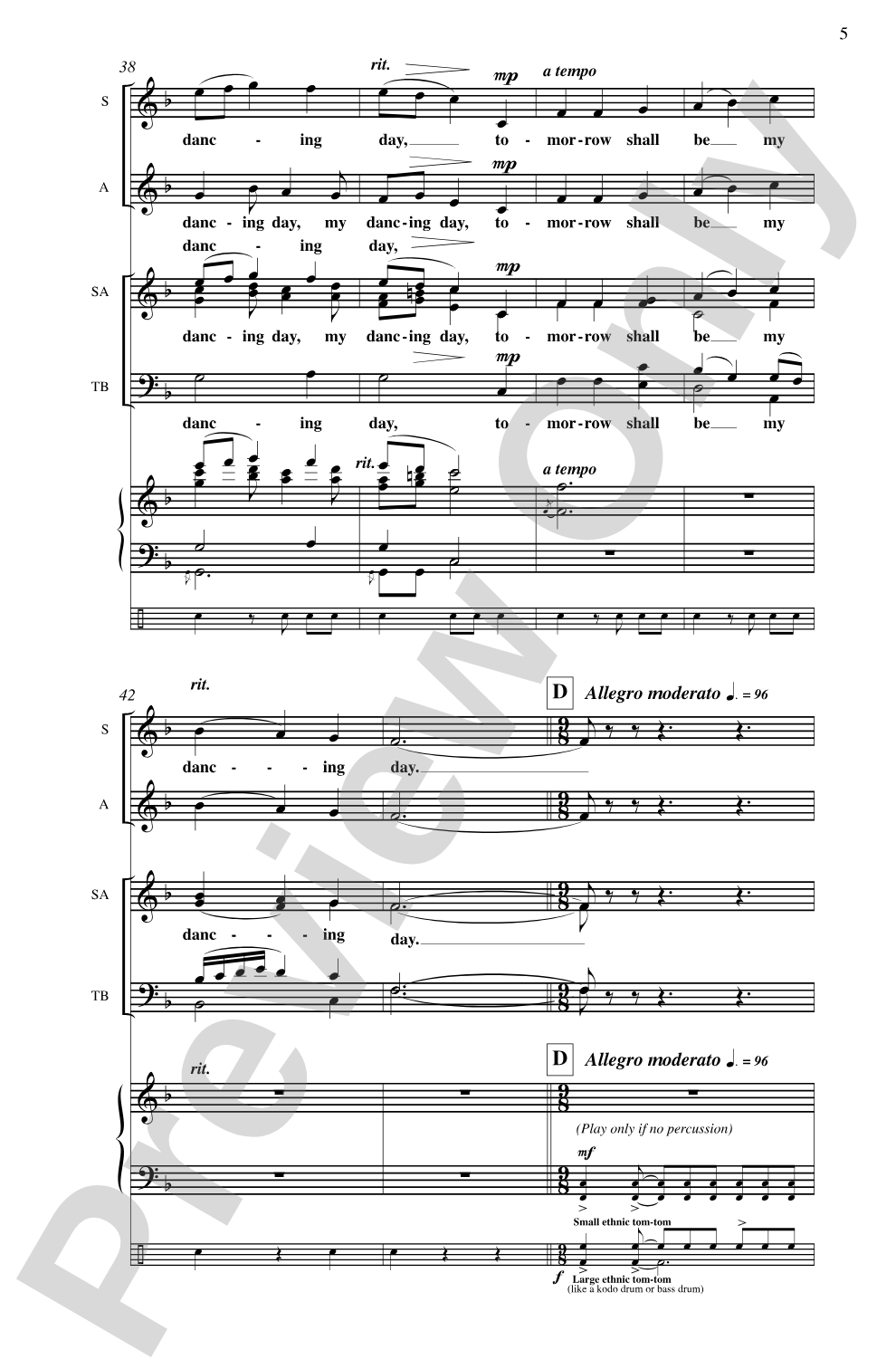 My Dancing Day, On Christmas Night: SATB Choral Octavo