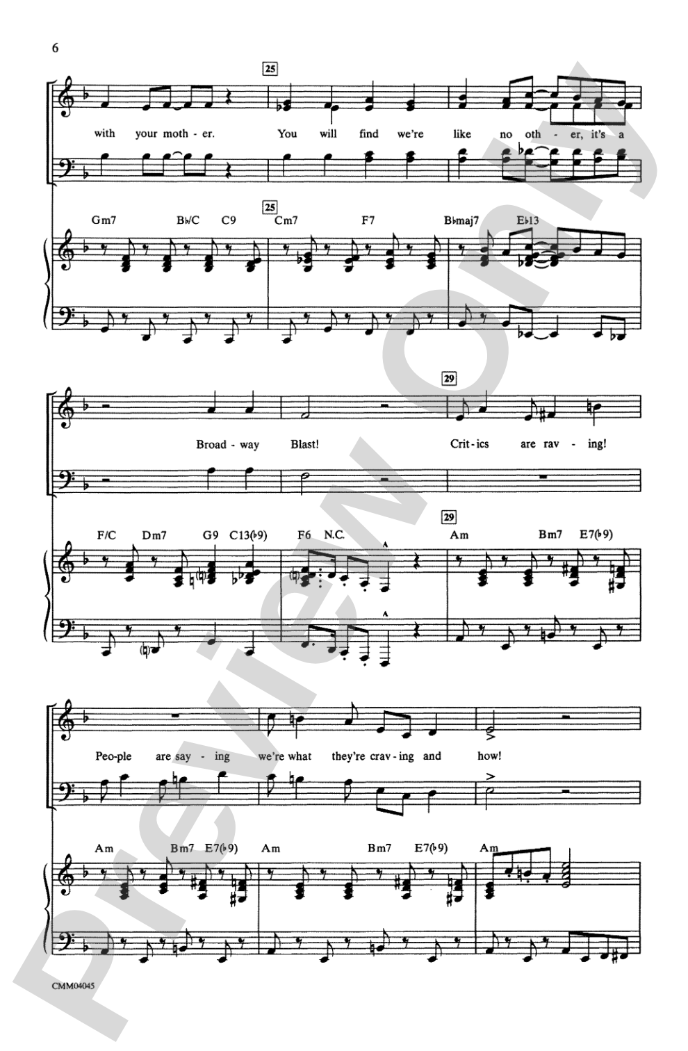 Broadway Blast! (A Medley): SATB Choral Octavo