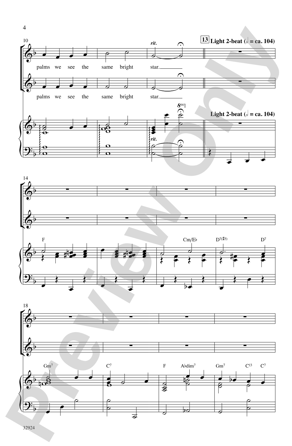 Mele Kalikimaka: 2-Part Choral Octavo