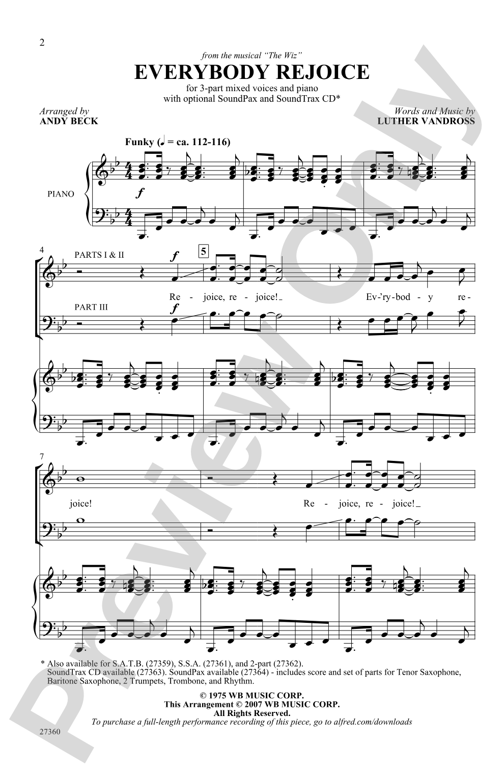 Everybody Rejoice: 3-Part Mixed Choral Octavo