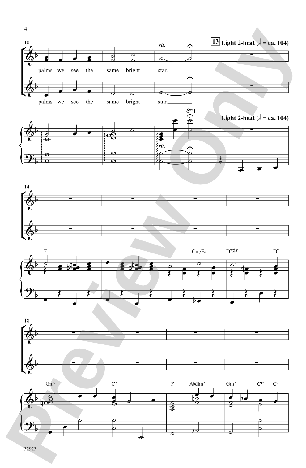 Mele Kalikimaka: SSA Choral Octavo