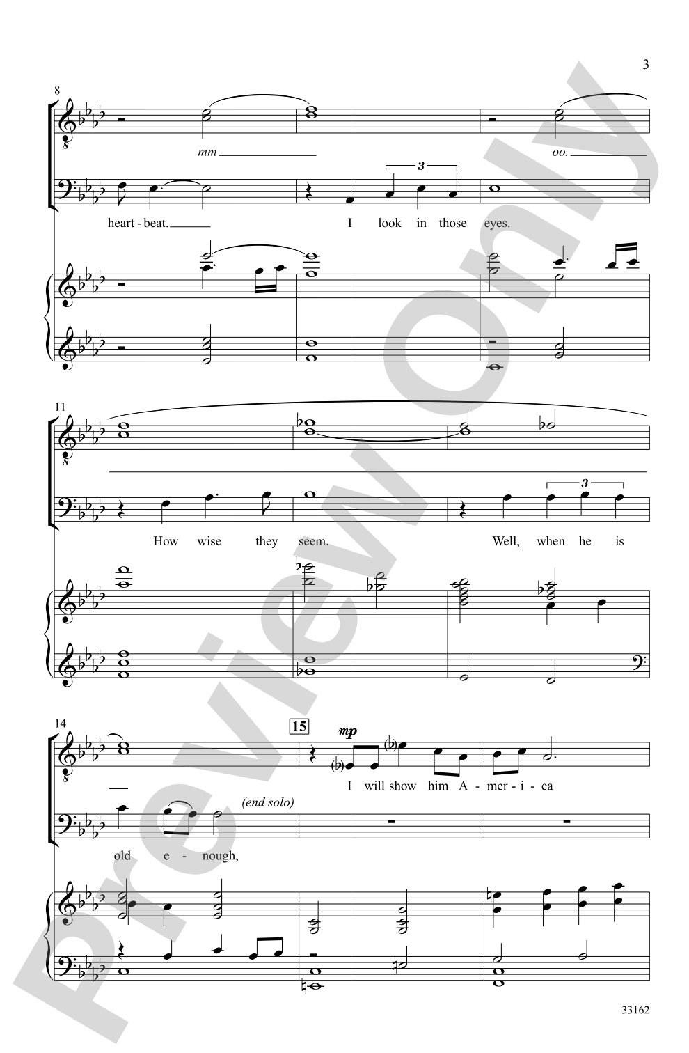 Wheels of a Dream: TTB Choral Octavo