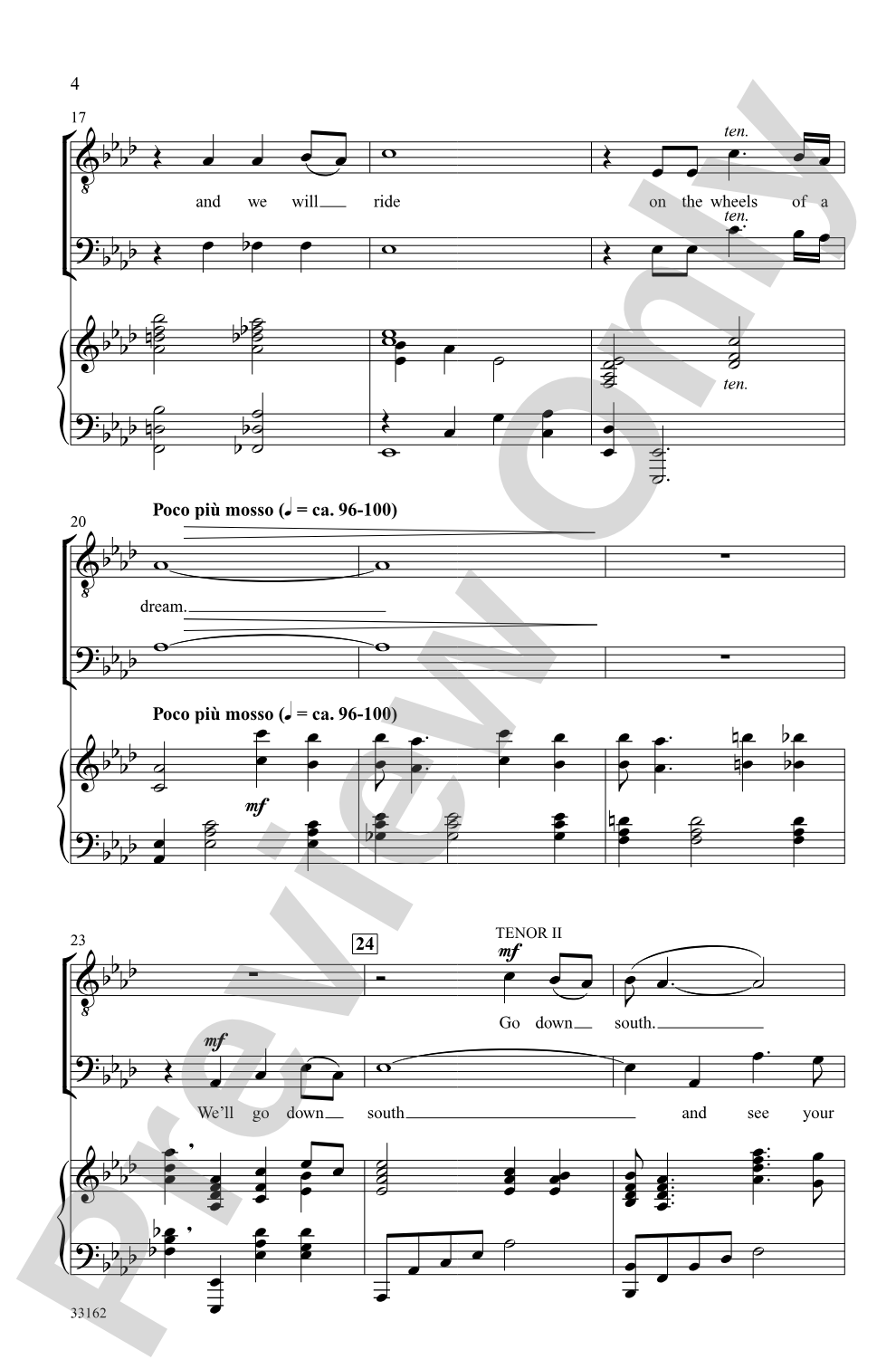 Wheels of a Dream: TTB Choral Octavo