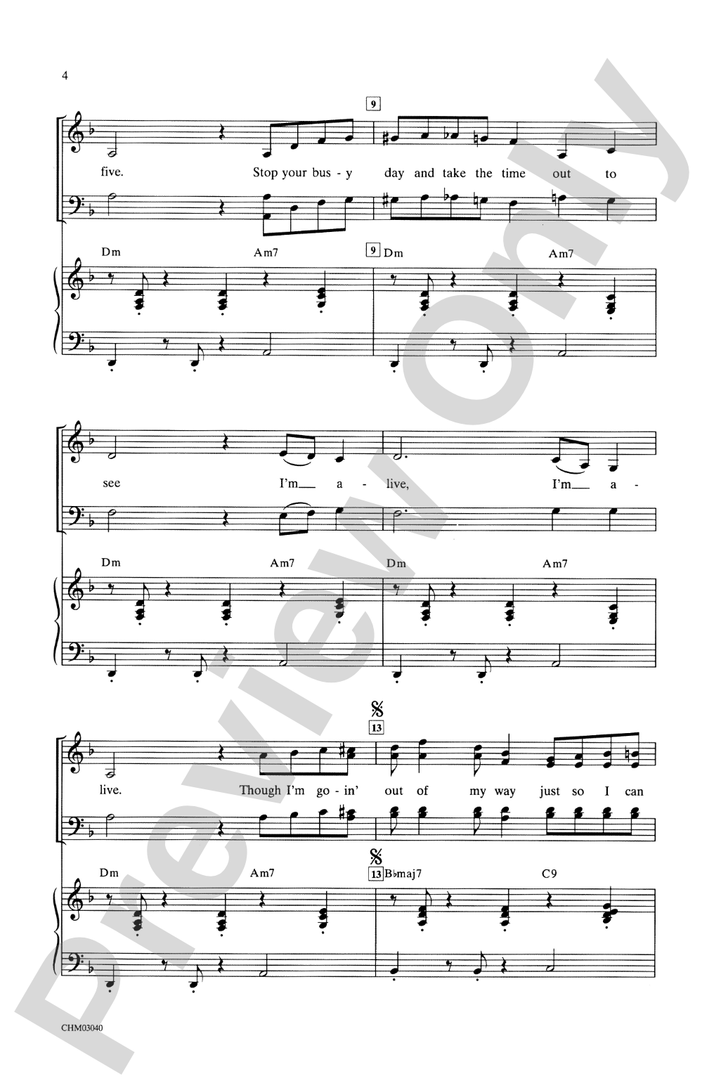 Take Five: SATB Choral Octavo