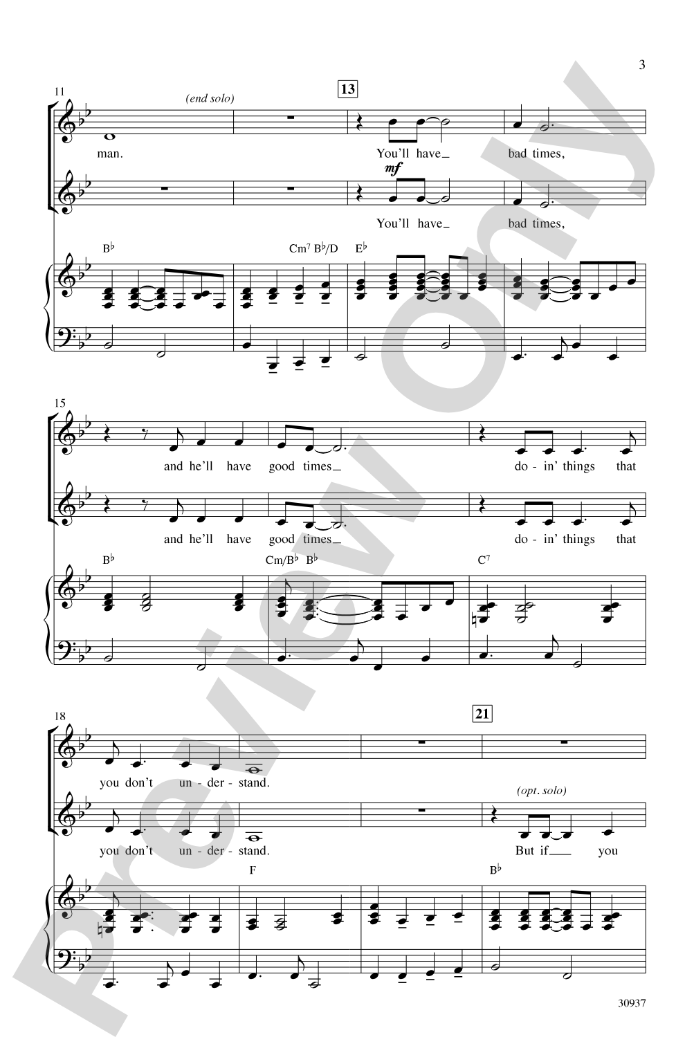 Stand by Your Man: SSA Choral Octavo