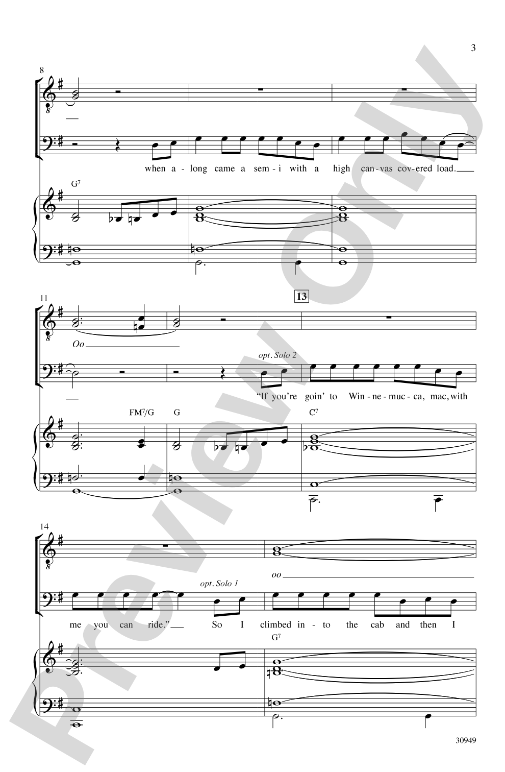 I've Been Everywhere: TTBB Choral Octavo