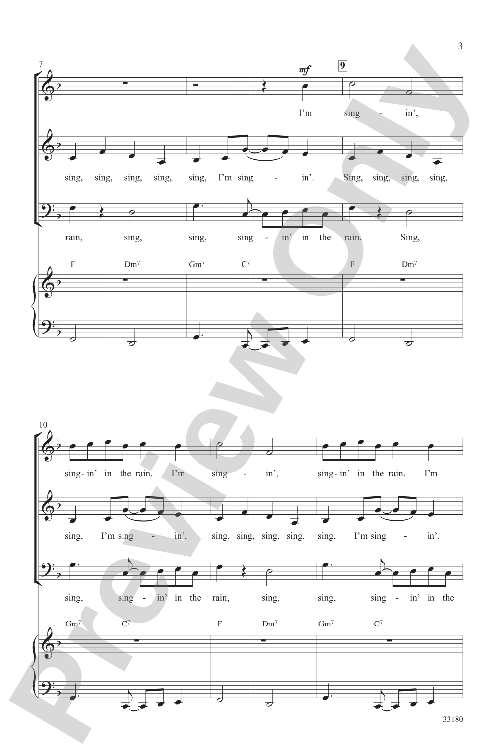 Singin' in the Rain: SAB Choral Octavo