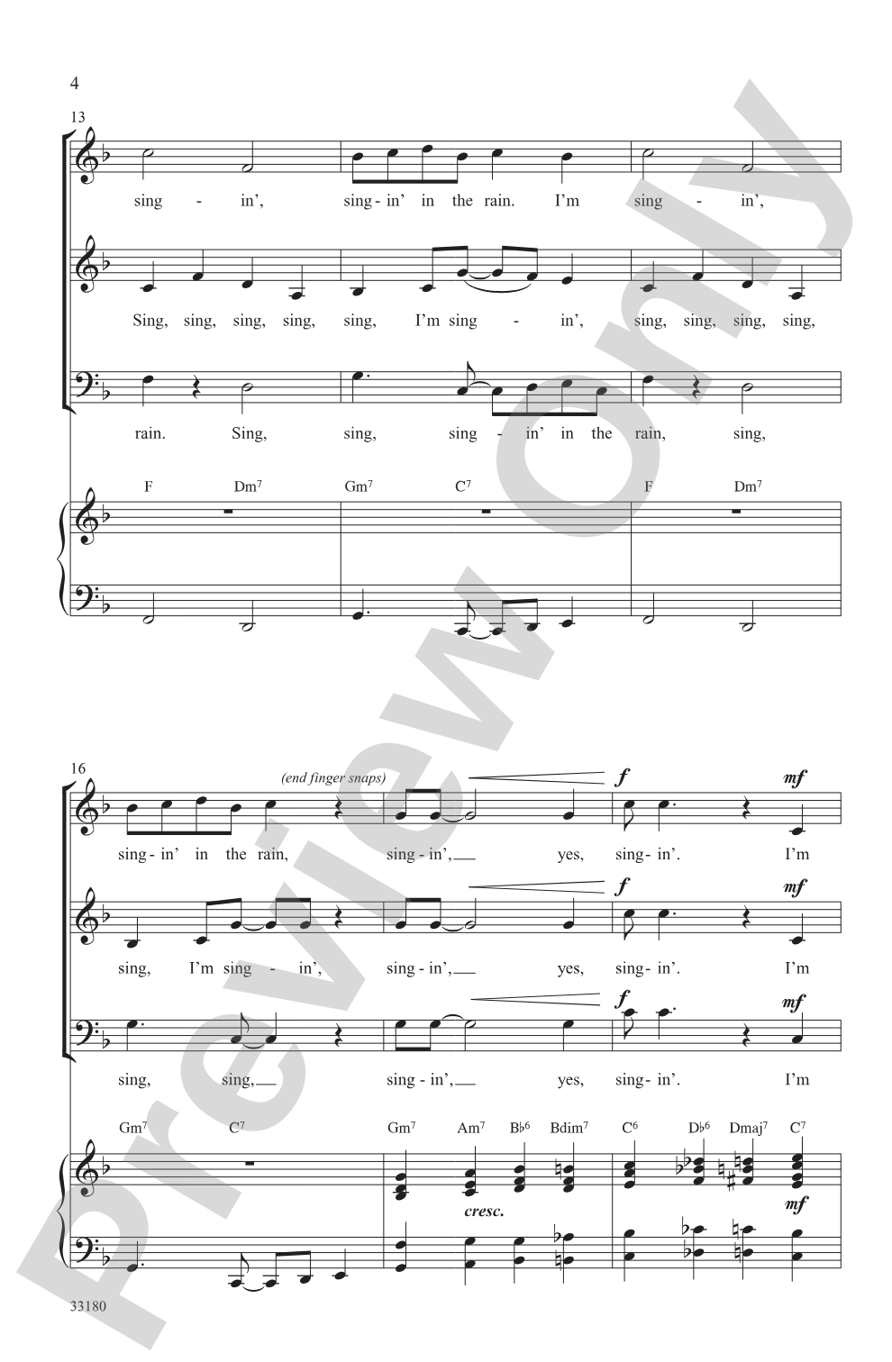 Singin' in the Rain: SAB Choral Octavo