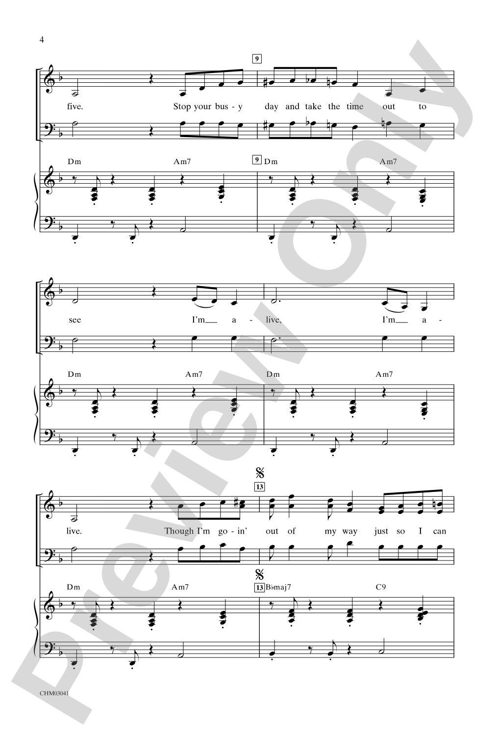 Take Five: 3-Part Mixed Choral Octavo