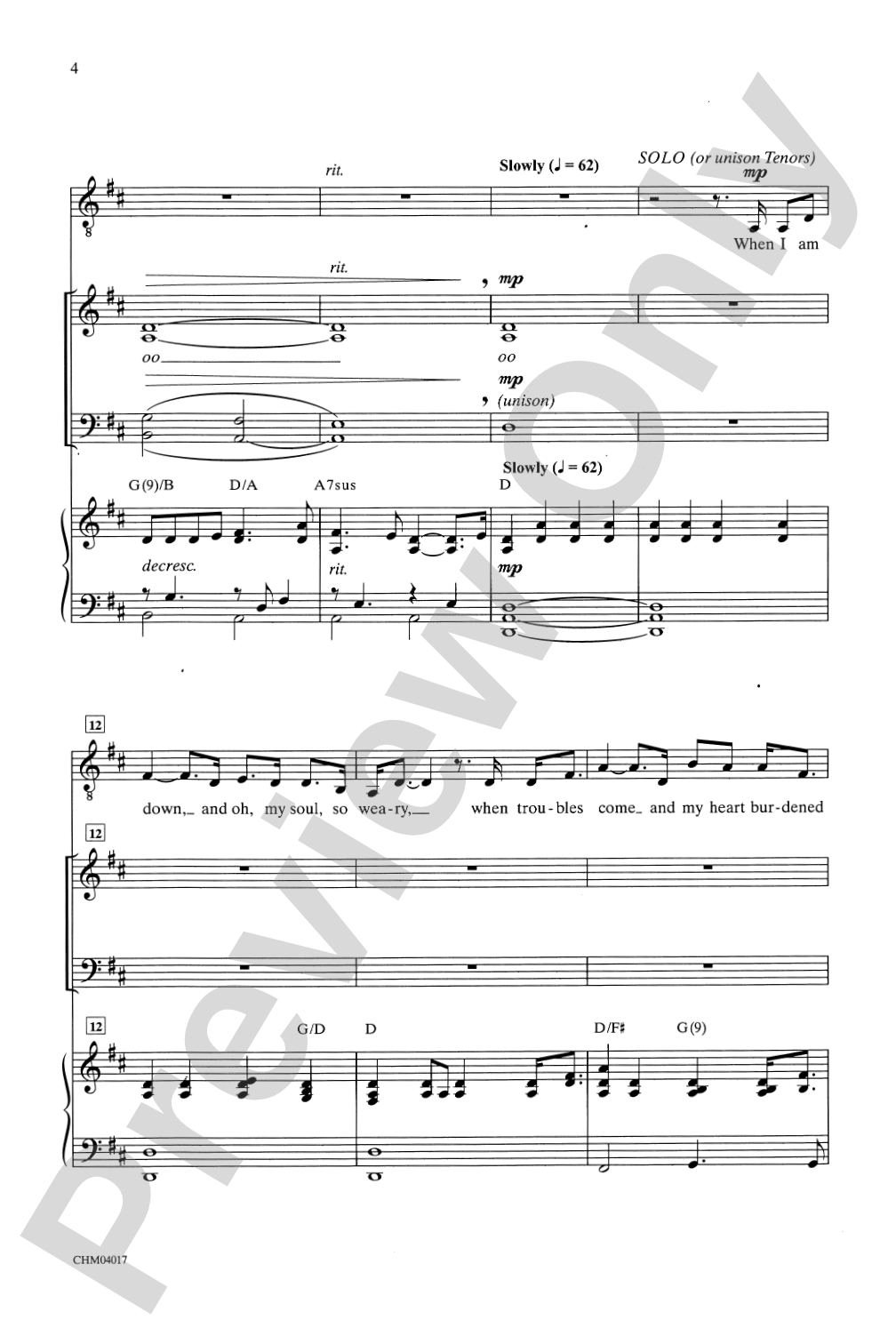 You Raise Me Up (as recorded by Josh Groban): SATB Choral Octavo