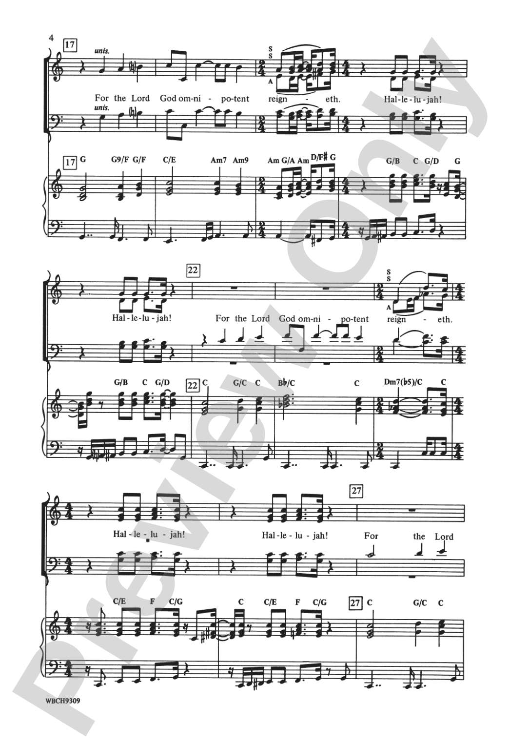 Hallelujah from <I>Handel's Messiah: A Soulful Celebration</I>: SSATB Choral Octavo