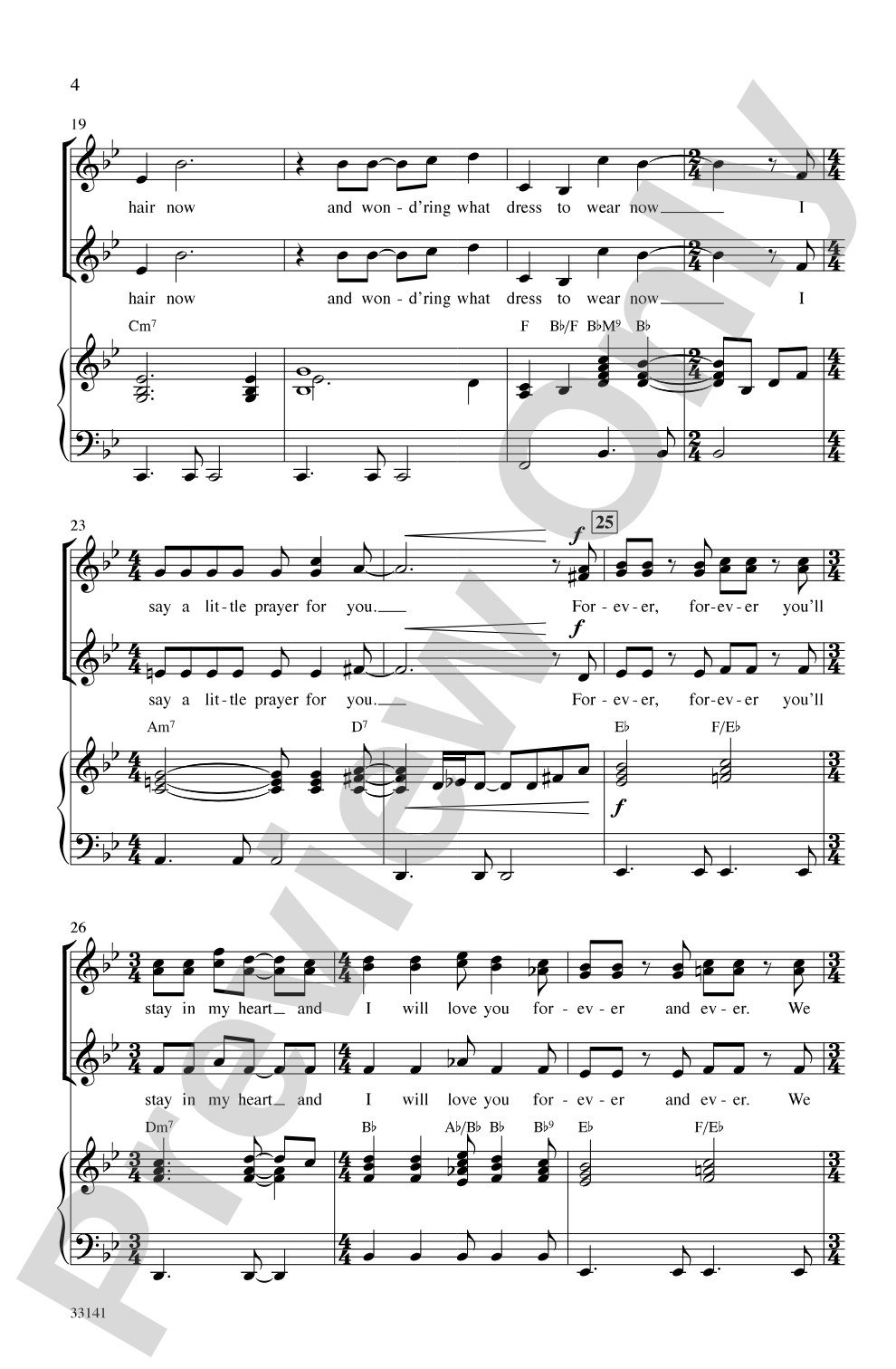 I Say a Little Prayer: SSA Choral Octavo