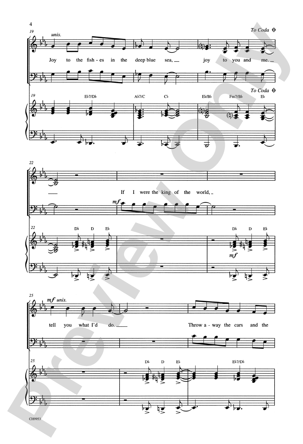 Joy to the World (Jeremiah Was a Bullfrog): SAB Choral Octavo