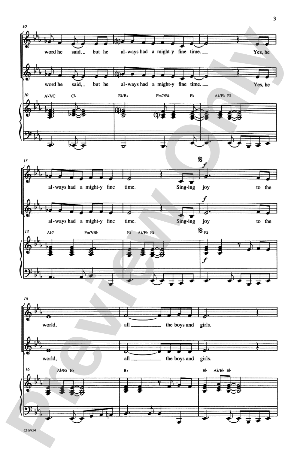 Joy to the World (Jeremiah Was a Bullfrog): 2-Part Choral Octavo