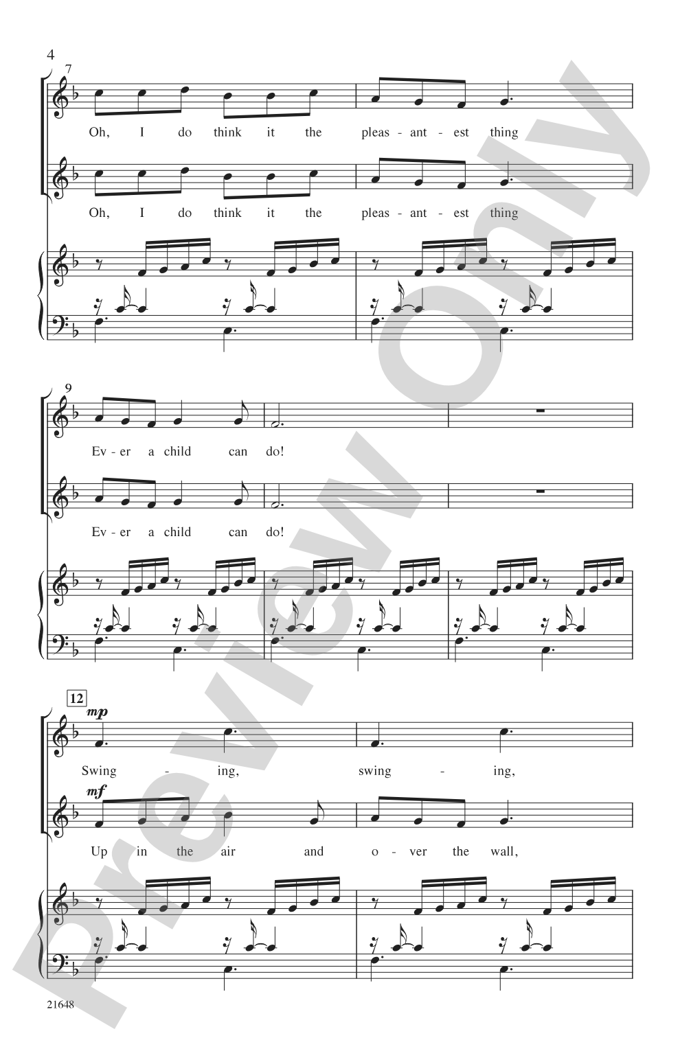 Three Poems (from <i>A Child's Garden of Verses</i>): 2-Part Choral Octavo