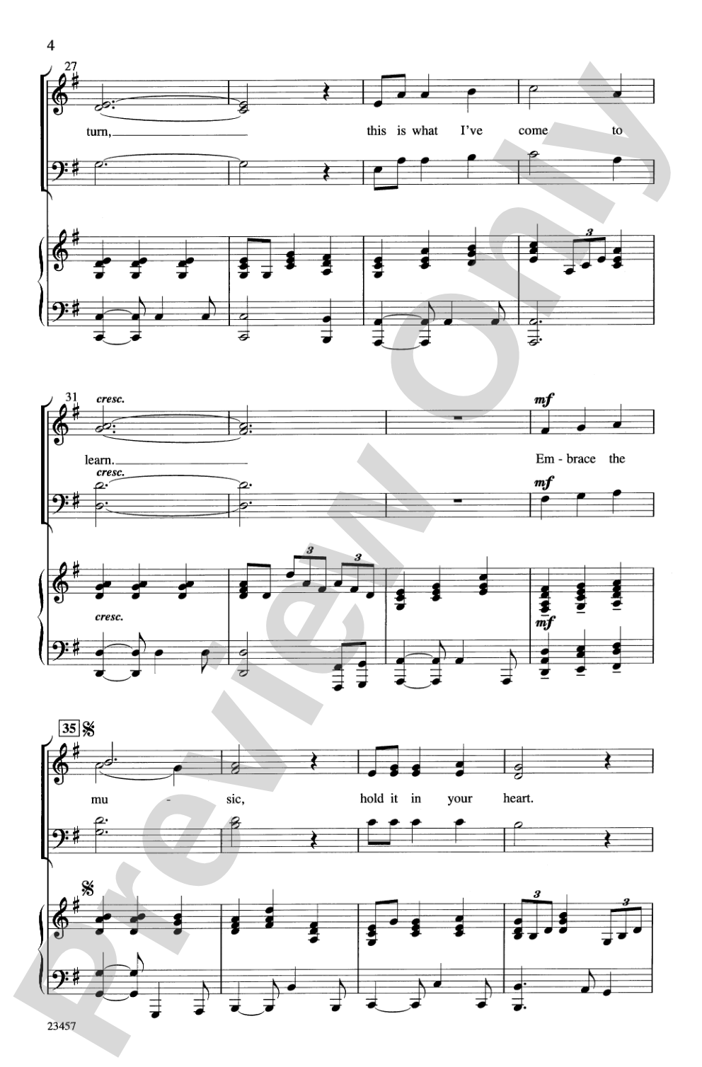 Embrace the Music: SATB Choral Octavo