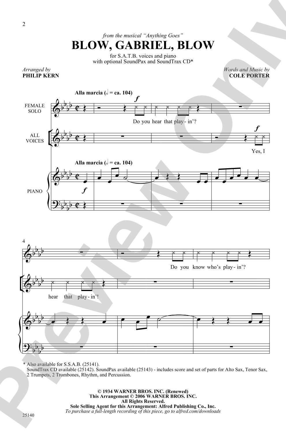Blow, Gabriel, Blow: SATB Choral Octavo