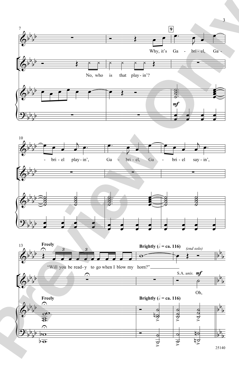 Blow, Gabriel, Blow: SATB Choral Octavo