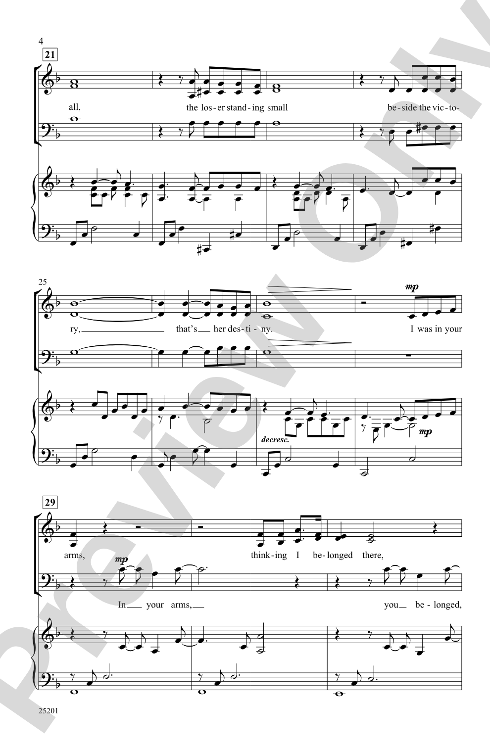 The Winner Takes It All: SAB Choral Octavo