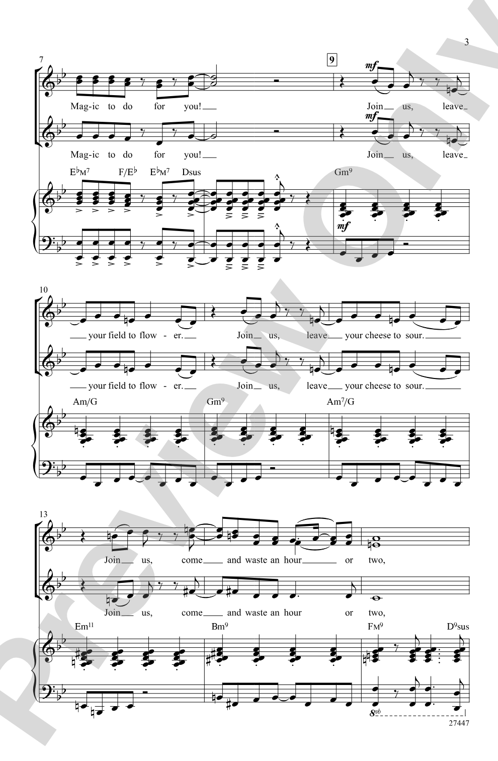 Magic to Do: SSA Choral Octavo