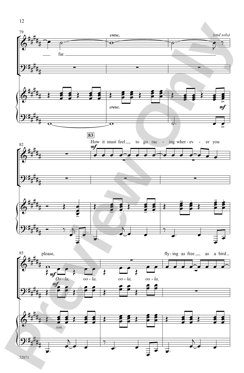 Once on This Island: A Choral Medley: SATB Choral Octavo