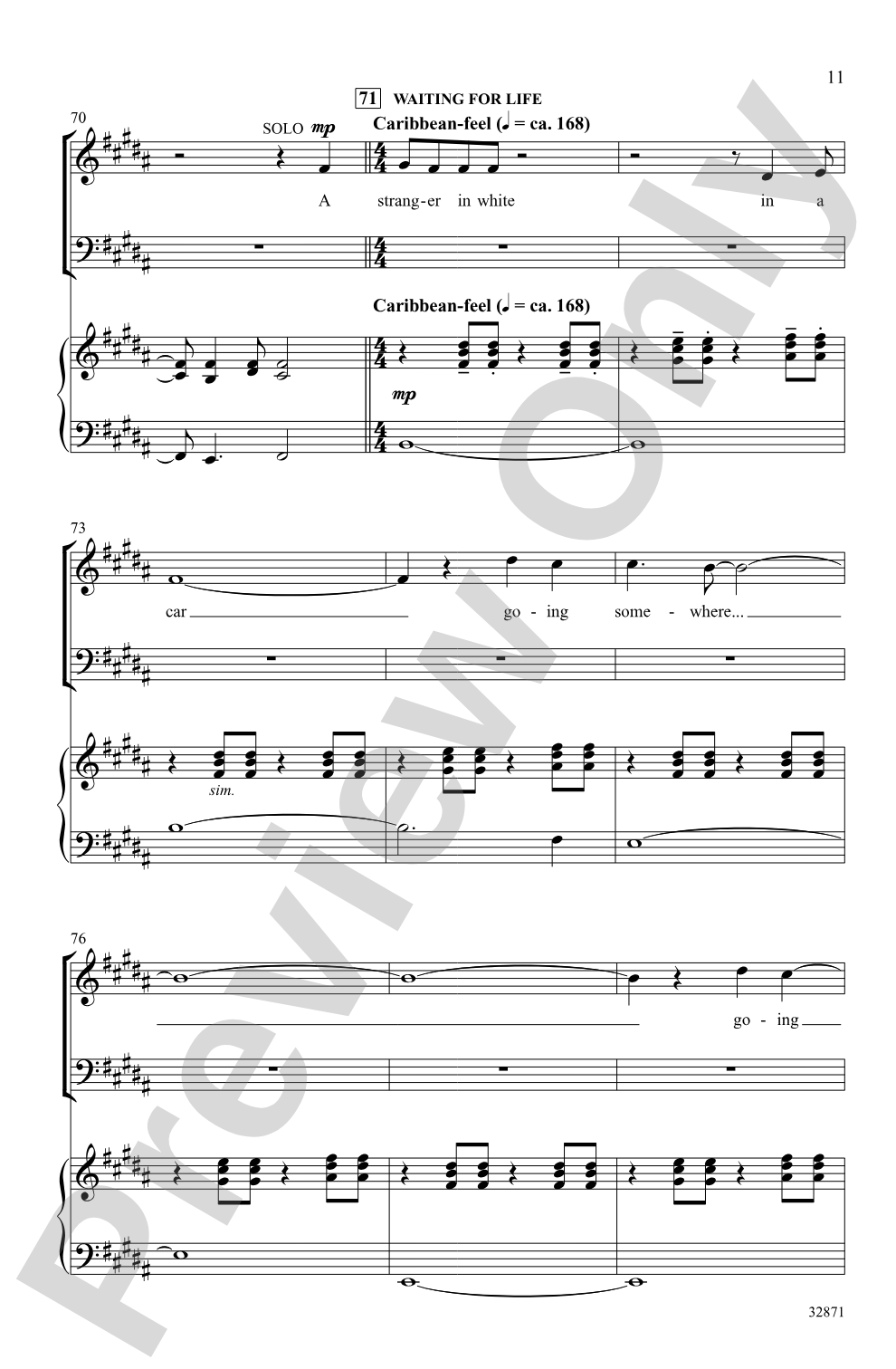 Once on This Island: A Choral Medley: SATB Choral Octavo