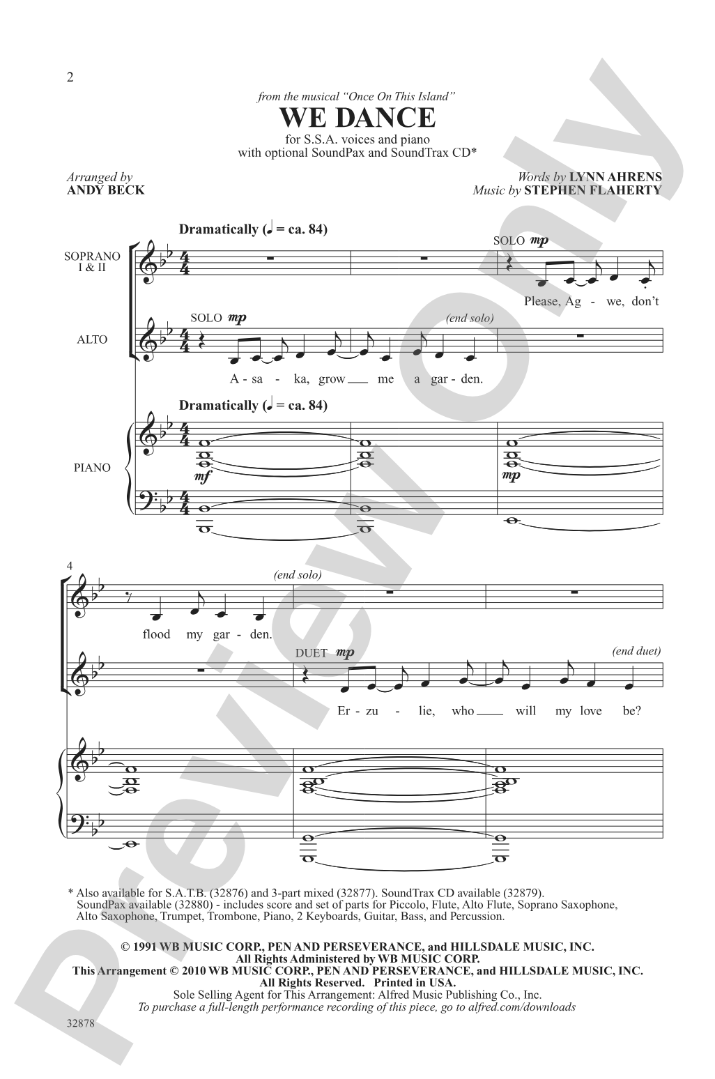 We Dance: SSA Choral Octavo
