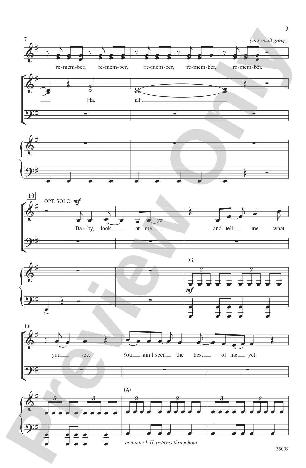 Fame: SATB Choral Octavo