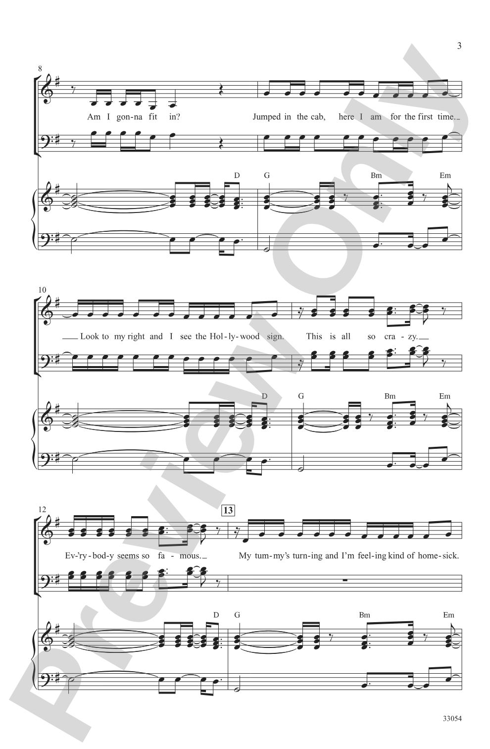 Party in the U.S.A.: SATB Choral Octavo