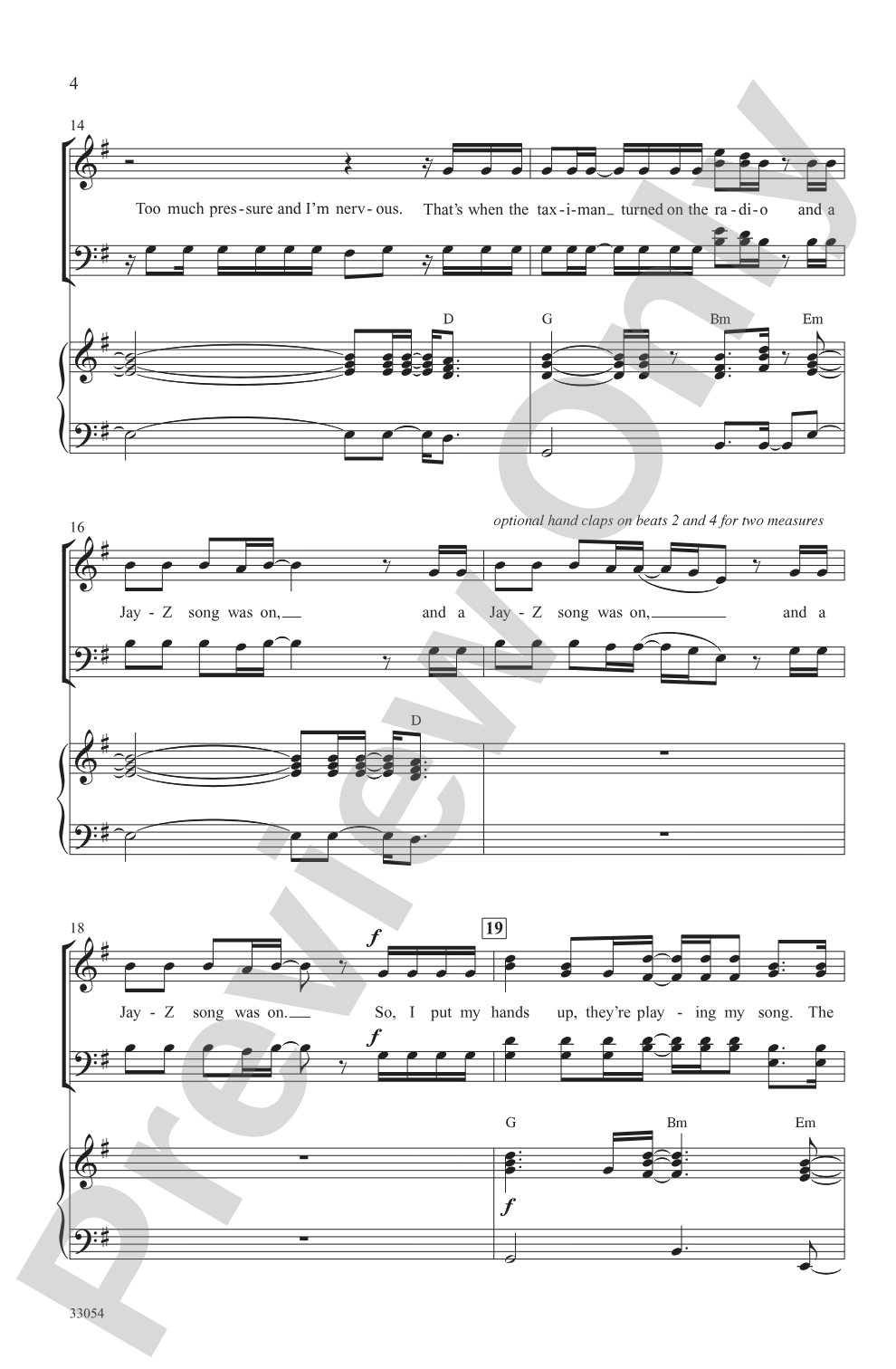 Party in the U.S.A.: SATB Choral Octavo