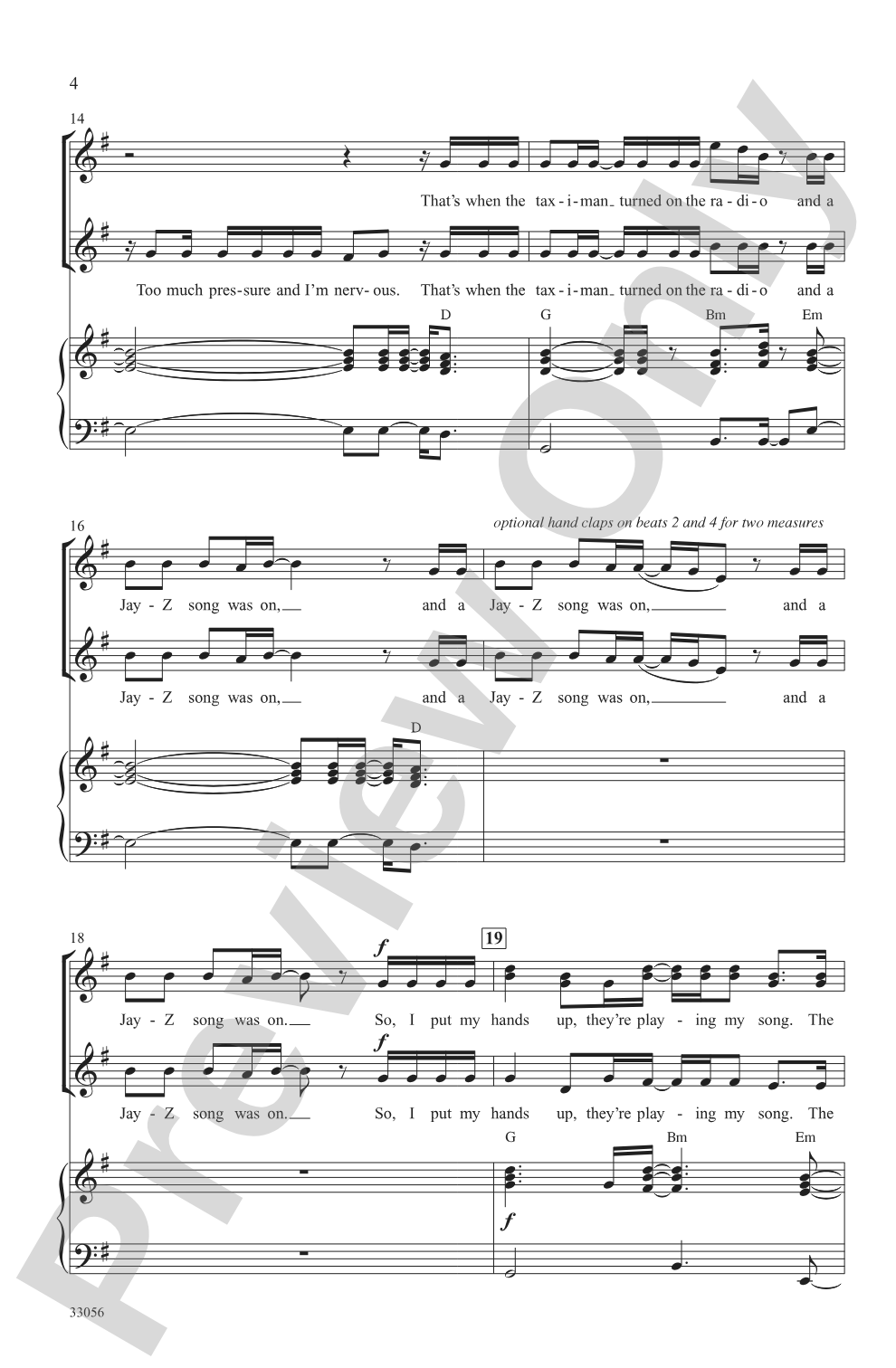 Party in the U.S.A.: SSA Choral Octavo