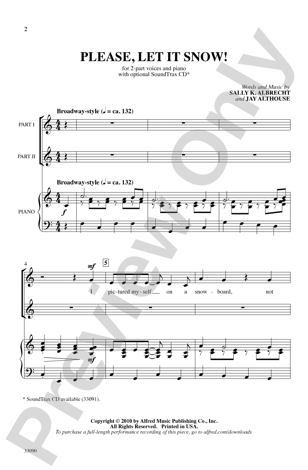 Please, Let It Snow!: 2-Part Choral Octavo