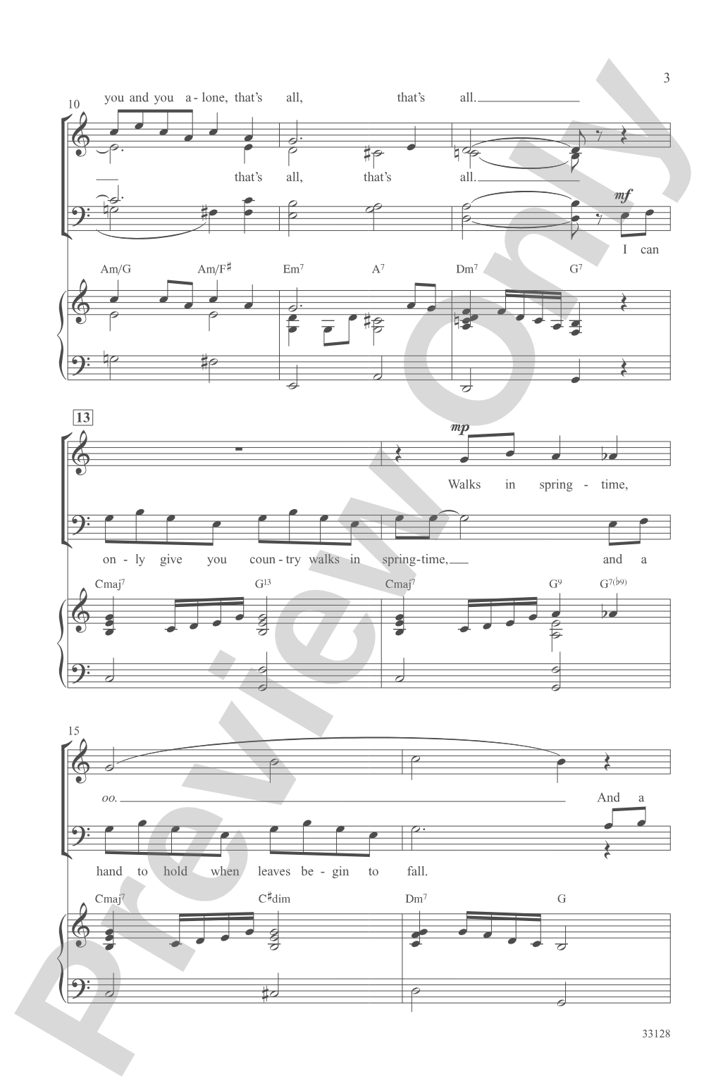 That's All: SATB Choral Octavo