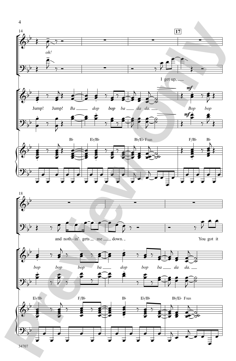 Jump: SATB Choral Octavo