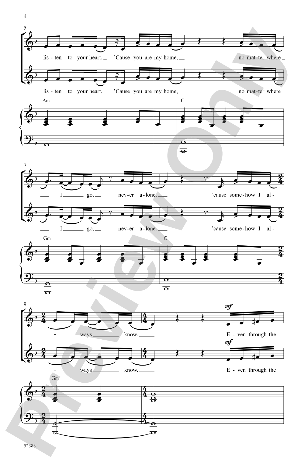 Dream as One: SSA Choral Octavo