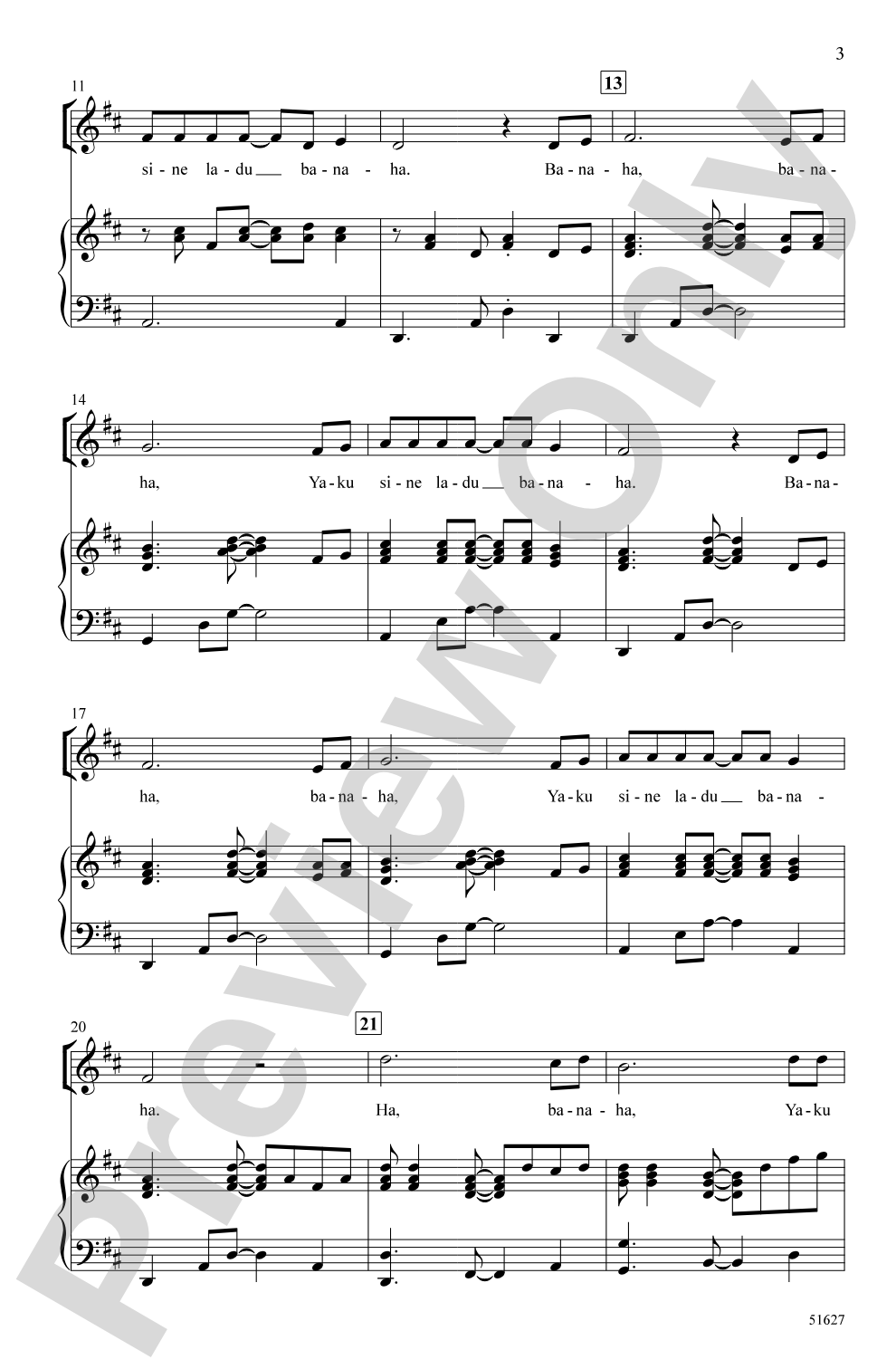 Banaha: 2-Part Choral Octavo