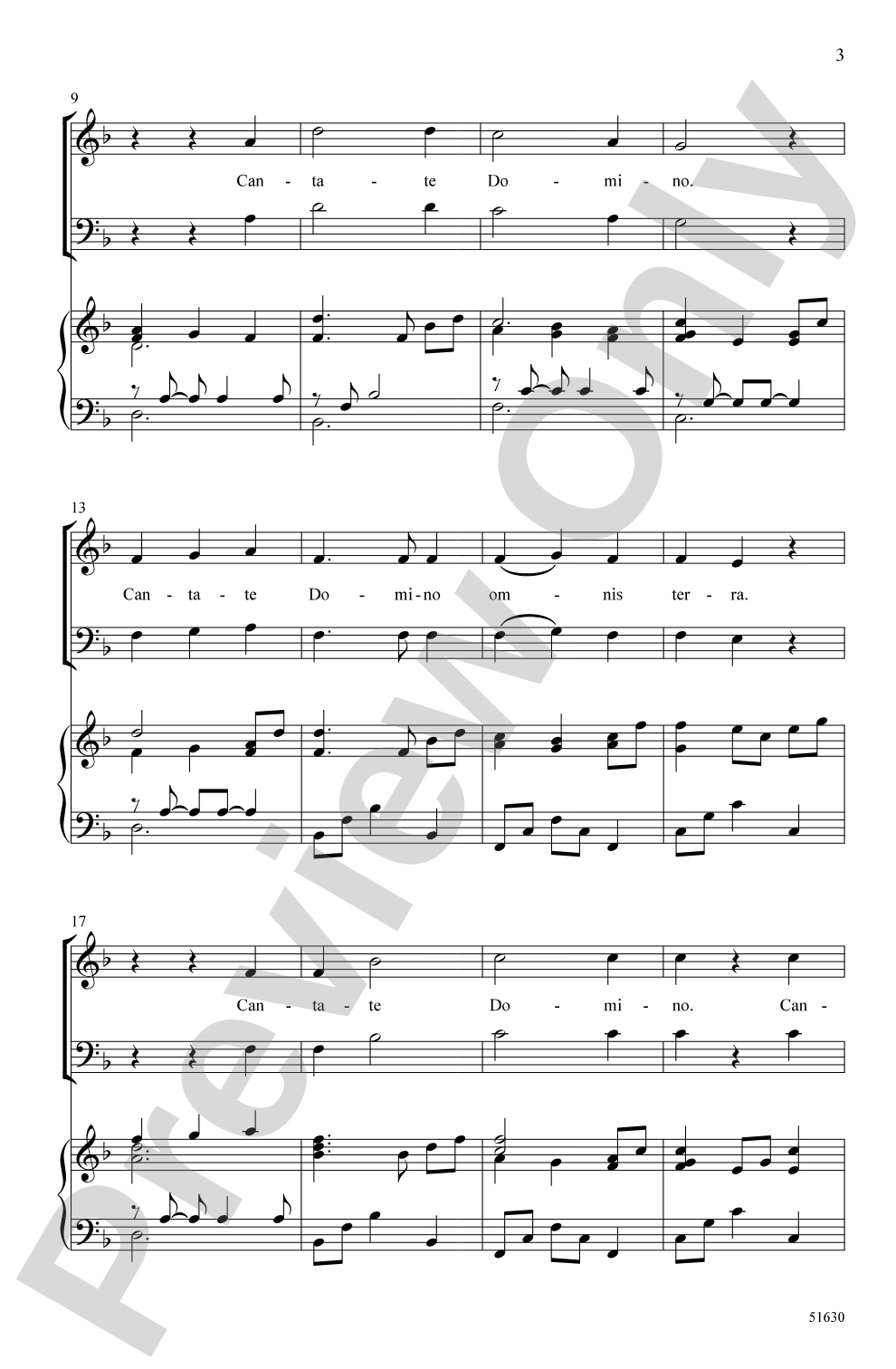 Cantate Canon: 3-Part Mixed Choral Octavo