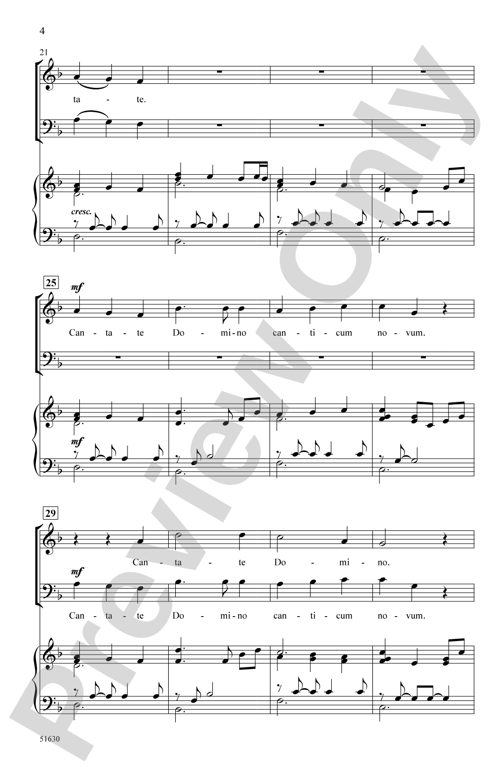 Cantate Canon: 3-Part Mixed Choral Octavo