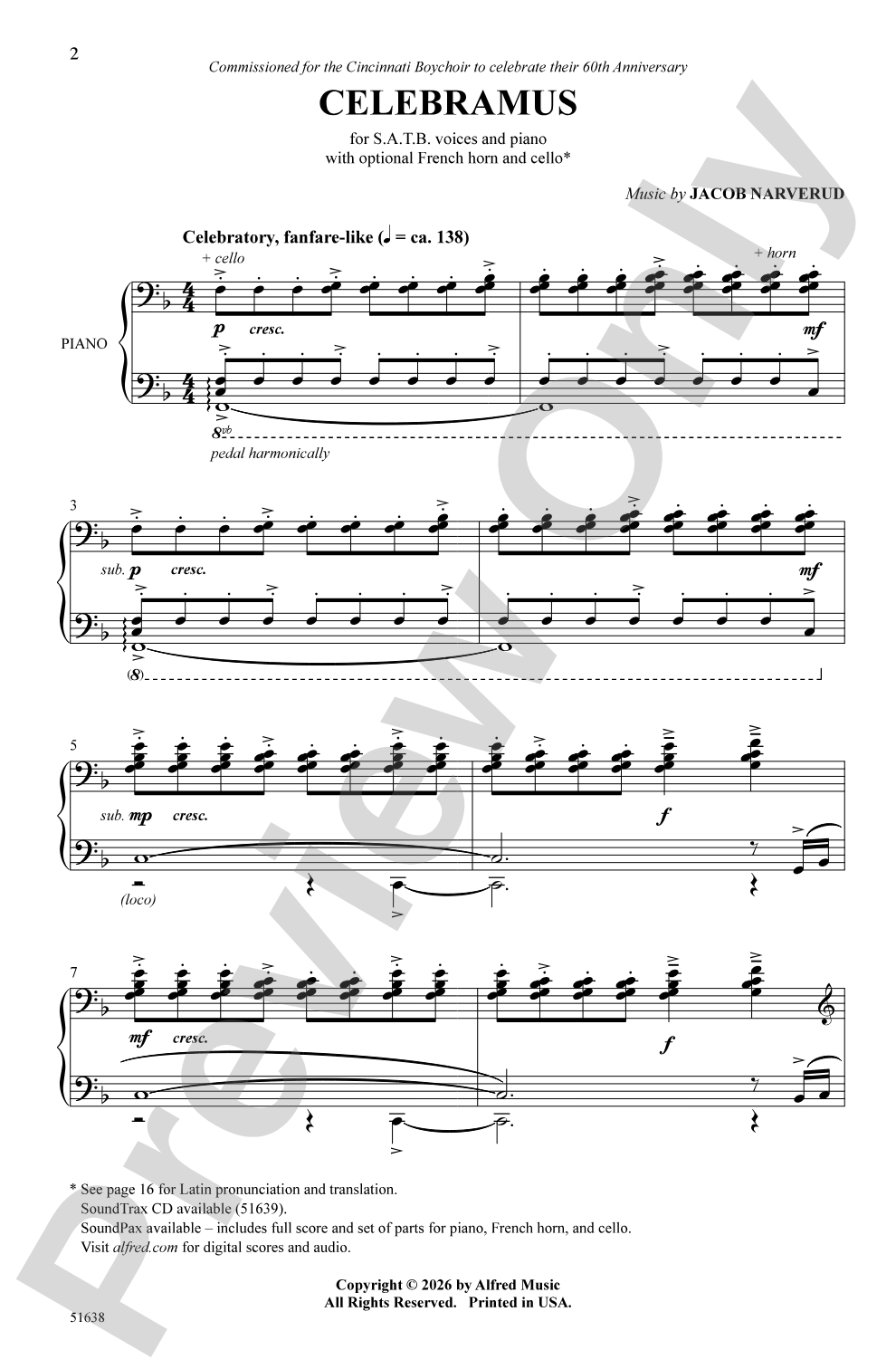 Celebramus: SATB Choral Octavo