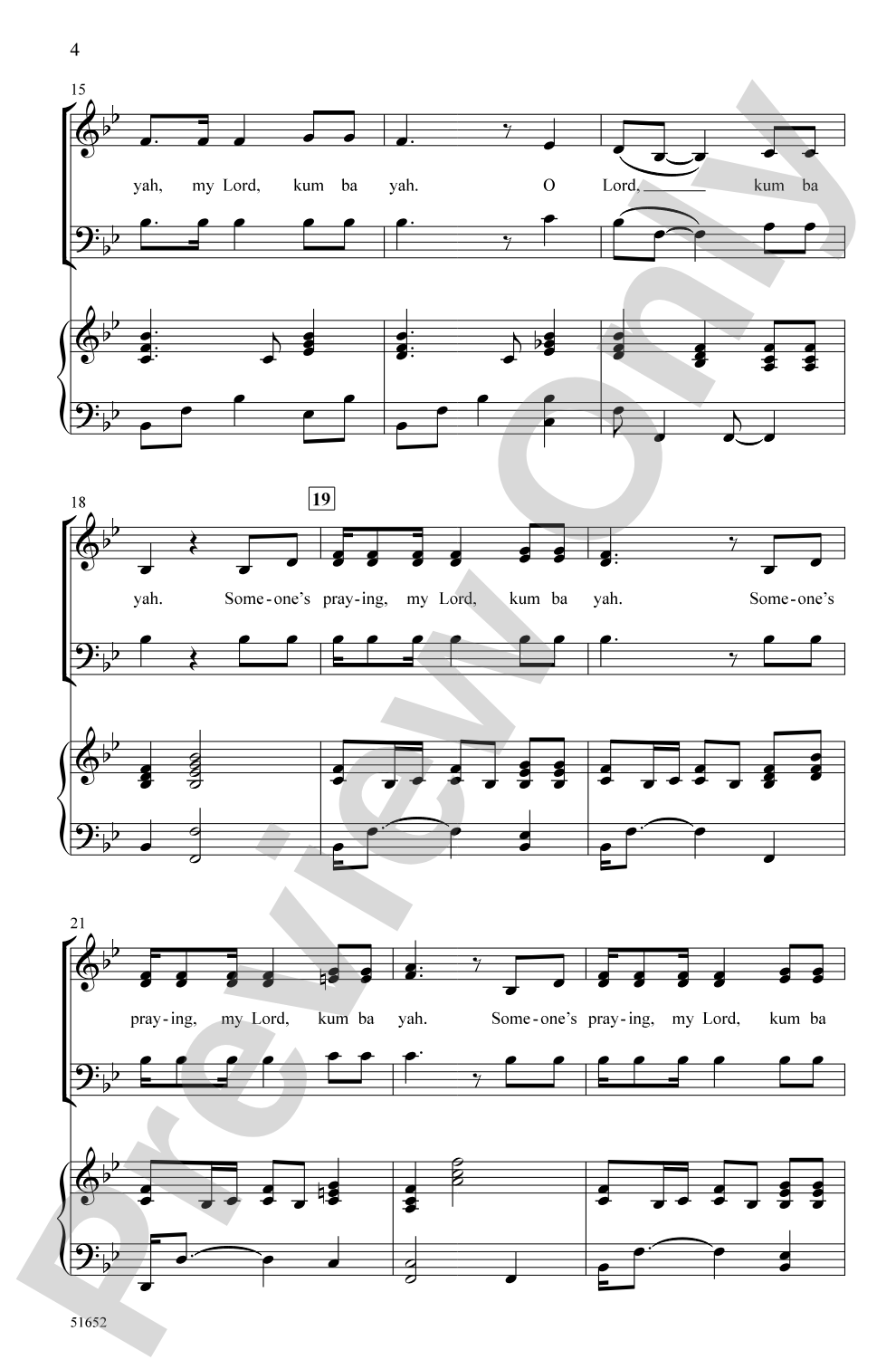 Kum Ba Yah: 3-Part Mixed Choral Octavo