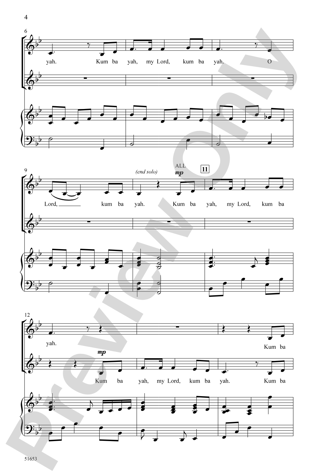 Kum Ba Yah: 2-Part Choral Octavo
