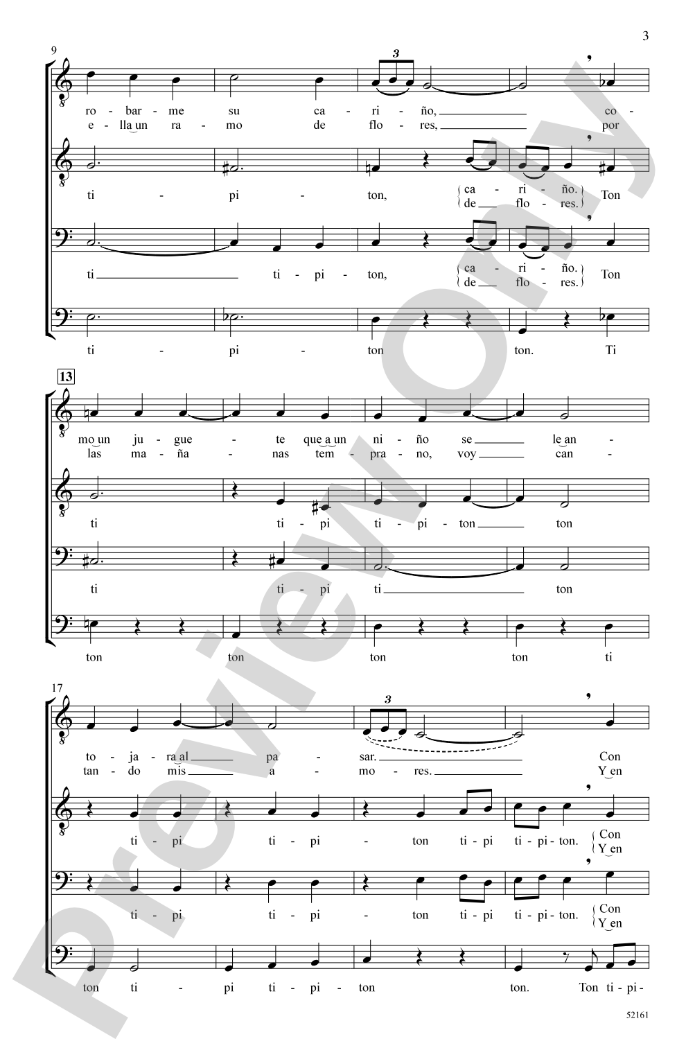 Tipitin: TTBB <i>a cappella</i> Choral Octavo