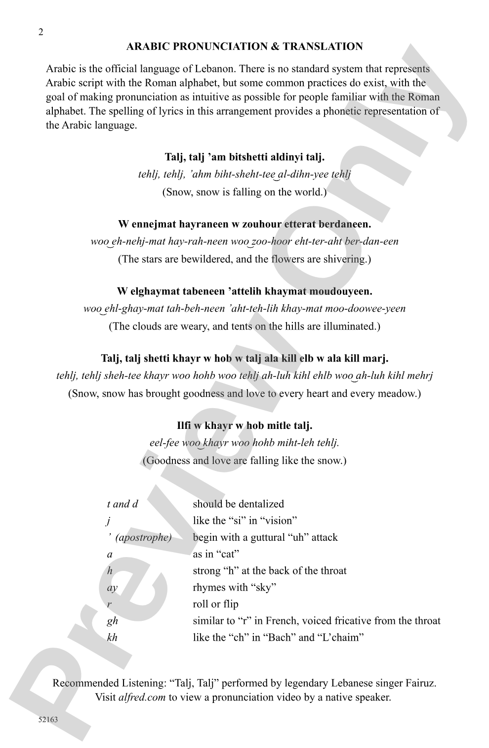 Talj, Talj: SATB Choral Octavo