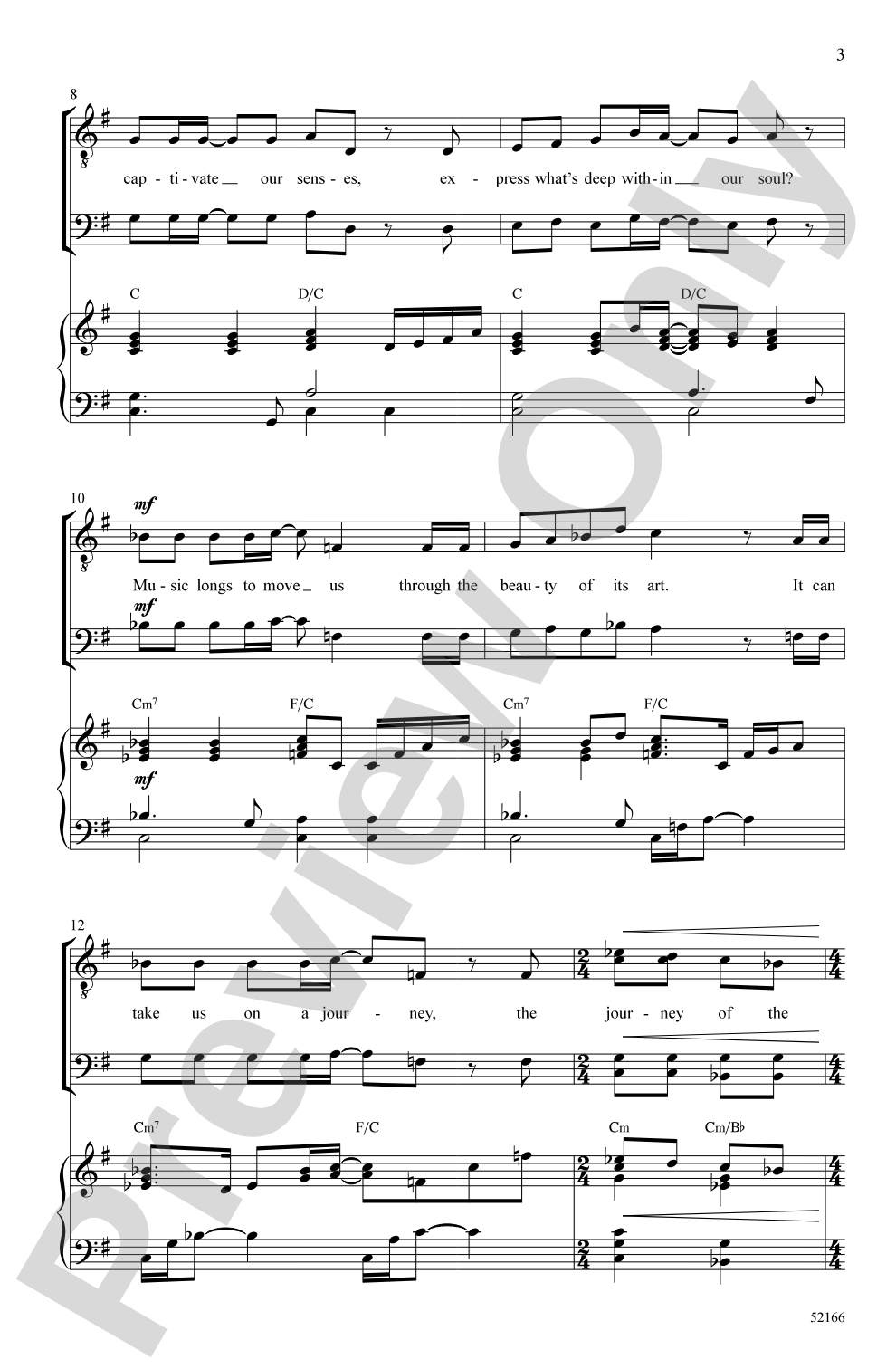 And So We Sing: TTBB Choral Octavo