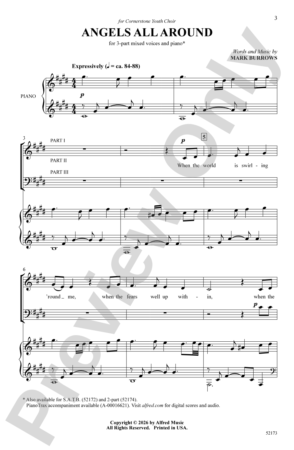 Angels All Around: 3-Part Mixed Choral Octavo
