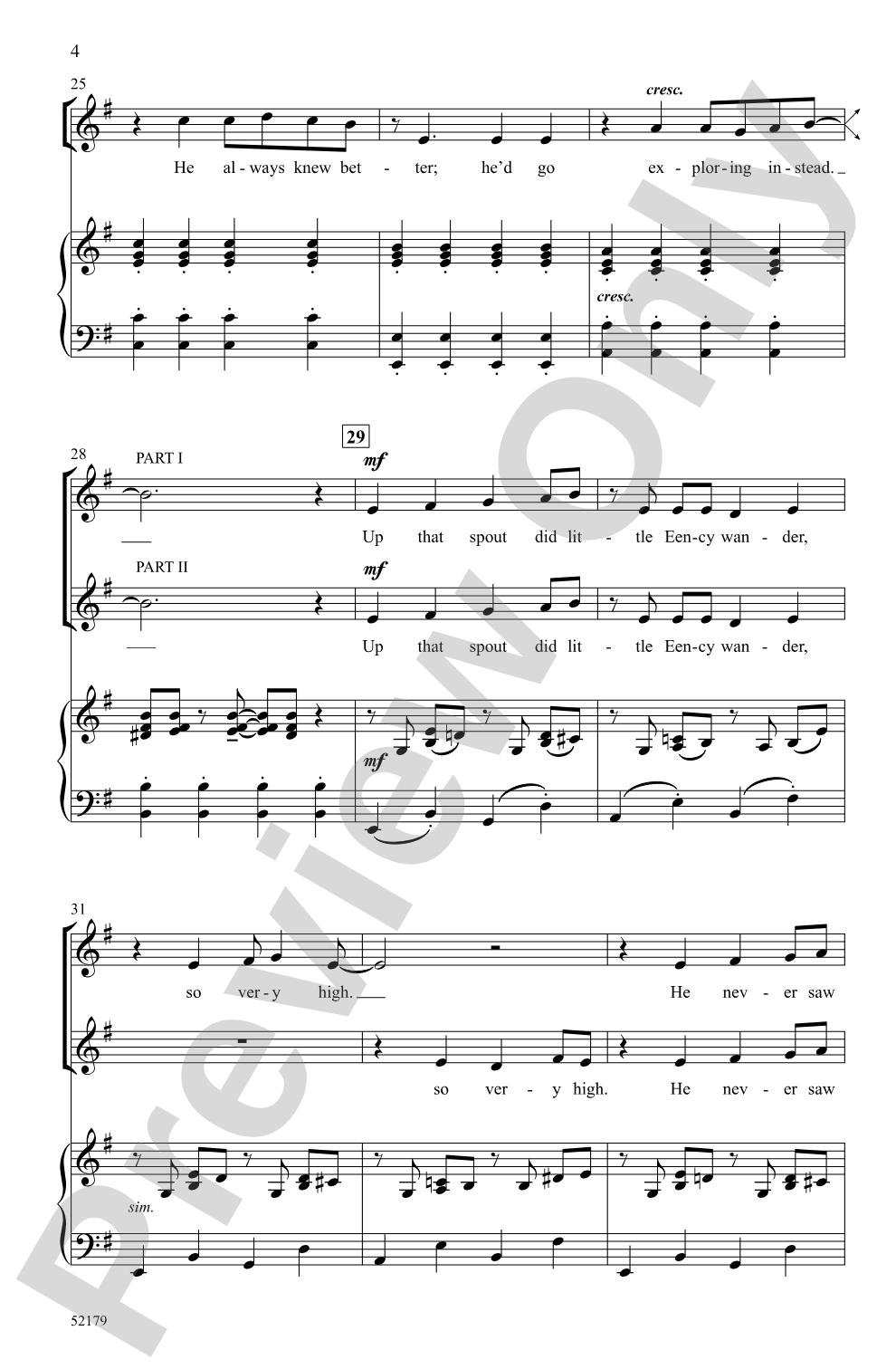 Eency: 2-Part Choral Octavo