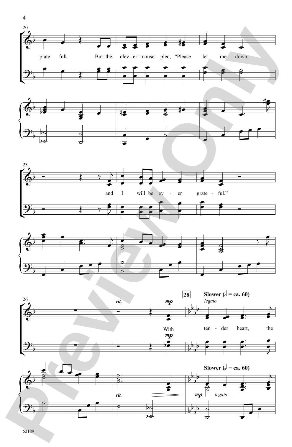 Three Aesop Fables: SATB Choral Octavo